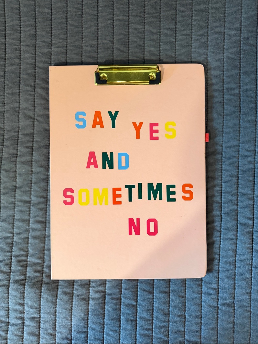 ban.do Say Yes Clipfolio in Blush Pink
